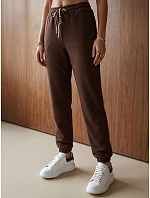 Dámská tepláková souprava v čokoládově hnědé barvě FashionStreet AY1236