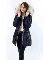DWUSTRONNA DAMSKA KURTKA ZIMOWA Z KAPTUREM model 21241910 - SPEED.A