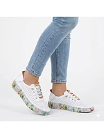 Dámské kožené polobotky bílé Artiker model 22060088