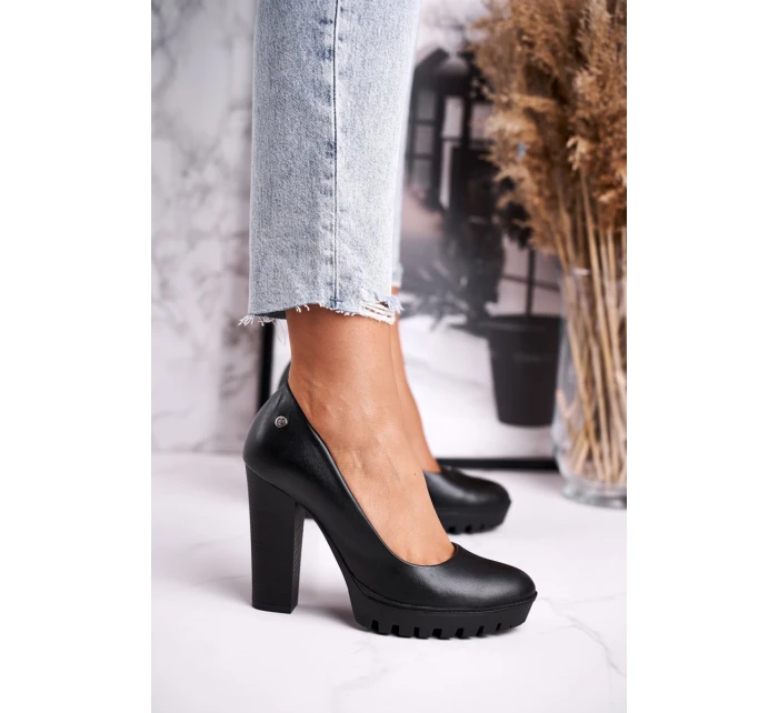 Lodičky Na Podpatku model 21541963 černé - Maciejka