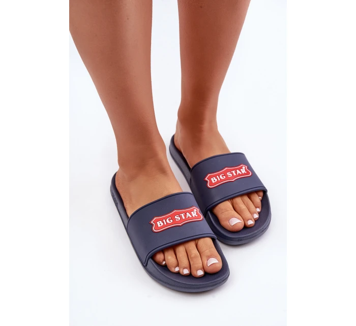 Dámské pantofle Big Star model 21676358 tmavě modré - Big Star Shoes Dámské pantofle Big Star model 21676358 tmavě modré - Big Star Shoes