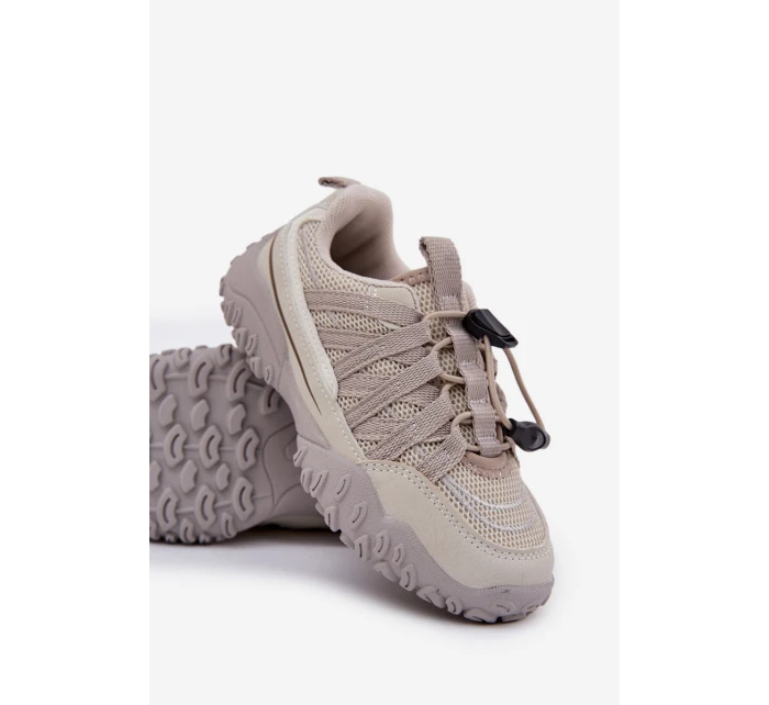 Dětské tenisky se stahováním světle béžové Nanelita