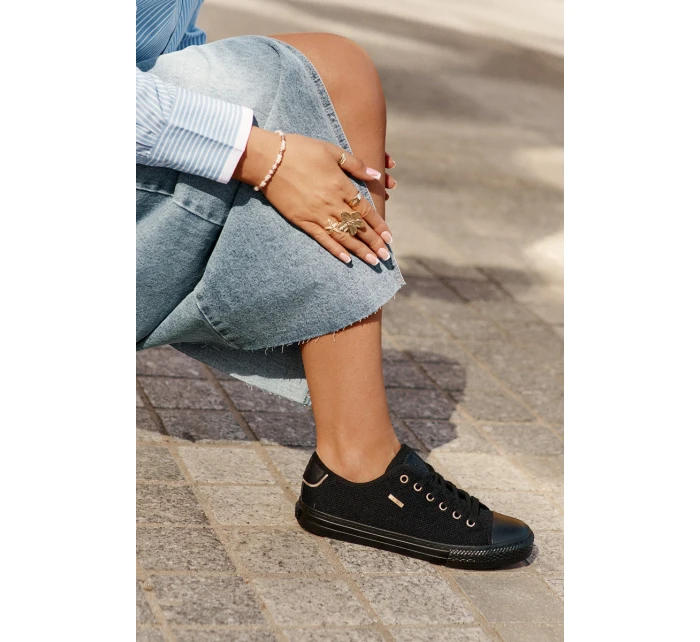 Dámské Textilní Tenisky Big Star RR274765 Černé Dámské Textilní Tenisky Big Star RR274765 Černé