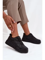 Dámské Tenisky Na Platformě Big Star SS274589 HI-POLY SYSTEM Černé Dámské Tenisky Na Platformě Big Star SS274589 HI-POLY SYSTEM Černé