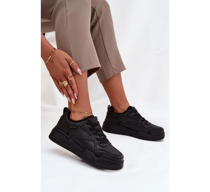 Dámské Tenisky Na Platformě Big Star SS274589 HI-POLY SYSTEM Černé Dámské Tenisky Na Platformě Big Star SS274589 HI-POLY SYSTEM Černé