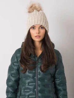 Dámská čepice model 15837242 béžová - FPrice