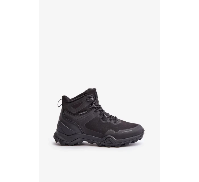 Lehké Zateplené Pánské Trekingové Boty McBraun Voděodolné Černé Lehké Zateplené Pánské Trekingové Boty McBraun Voděodolné Černé
