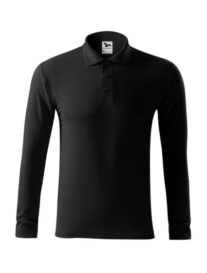 Pique Polo LS polokošile pánská černá Pique Polo LS polokošile pánská černá