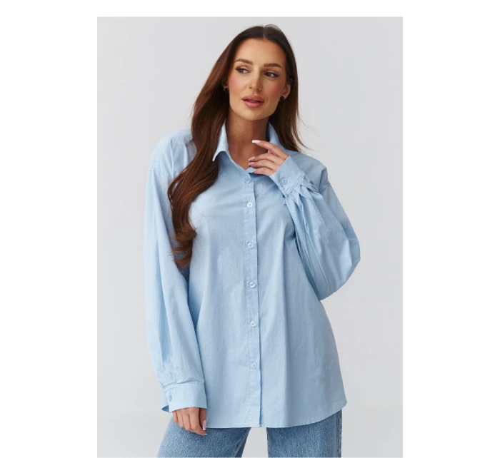 Košile s dlouhým rukávem model 224102 Makadamia Košile s dlouhým rukávem model 224102 Makadamia