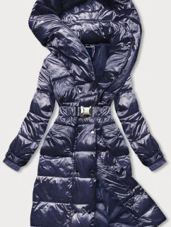 DŁUGA DAMSKA KURTKA Z GRANATOWA model 21244342 - Ann Gissy