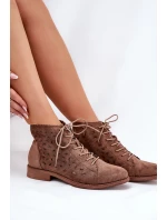 Nízké Boty S Vzorováním S.Barski HY51-185 Hnědé Nízké Boty S Vzorováním S.Barski HY51-185 Hnědé