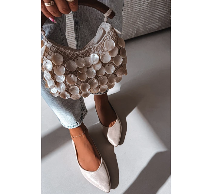 Baleríny z eko kůže Béžové model 22091910 - Boto