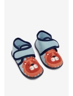 Dětské bačkory na suchý zip – modré Katline Dětské bačkory na suchý zip – modré Katline