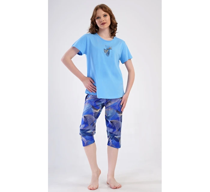 Dámské pyžamo kapri Eliza Dámské pyžamo kapri Eliza