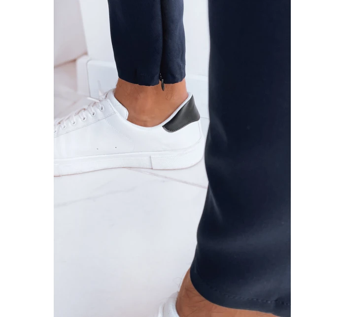 Pánské tmavě modré kalhoty pro volný čas FashionStreet UX4010 Pánské tmavě modré kalhoty pro volný čas FashionStreet UX4010