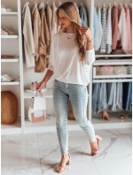 Dámská máslová halenka oversize s přívěskem ecru Dstreet model 21985609 - FashionStreet