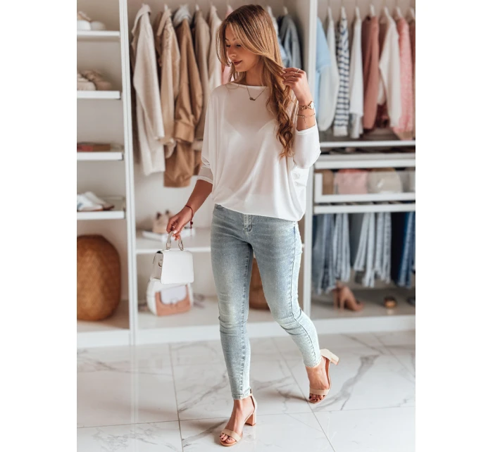 Dámská máslová halenka oversize s přívěskem ecru Dstreet model 21985609 - FashionStreet