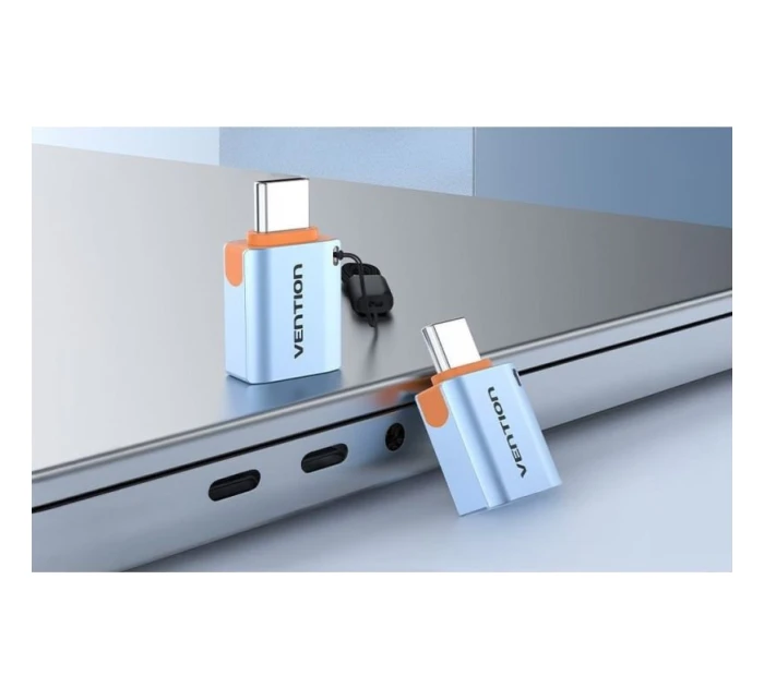 Adaptér USB 3.1 Vention USB-C na USB-A OTG se šňůrkou z hliníkové slitiny Adaptér USB 3.1 Vention USB-C na USB-A OTG se šňůrkou z hliníkové slitiny