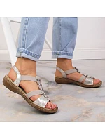 Dámské pohodlné nazouvací sandály model 22050522 - Rieker Dámské pohodlné nazouvací sandály model 22050522 - Rieker