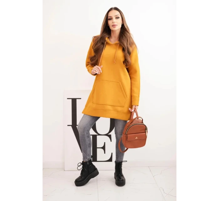 Zateplená mikina s rozparky na bocích model 21470125 - K-Fashion