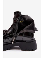 Dámské boty s na podpatku D&A černé model 21636777 - S.Barski