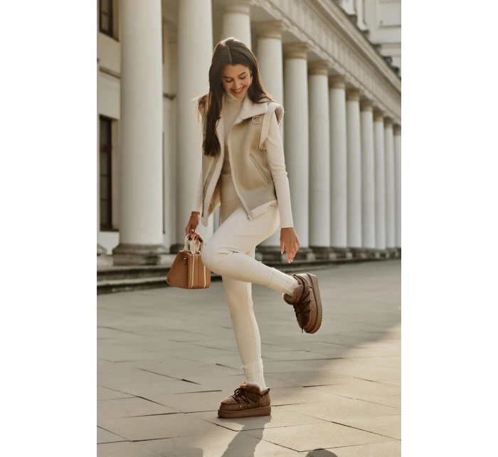 Nízké Sněhule Na Platformě S Kožíškem D.Franklin Hnědé DFSH370011