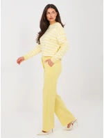 Spodnie IT SP model 21910974 jasny żółty - FPrice Spodnie IT SP model 21910974 jasny żółty - FPrice