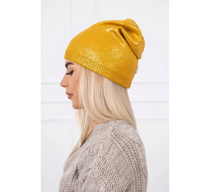 Čepice model 18745378 hořčice - K-Fashion Čepice model 18745378 hořčice - K-Fashion