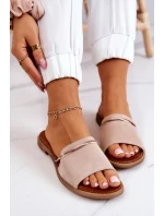 Semišové pantofle Lewski Boty model 21575682 Béžová - Boto