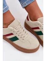 Dámské tenisky na platformě Béžové Janivelle Dámské tenisky na platformě Béžové Janivelle