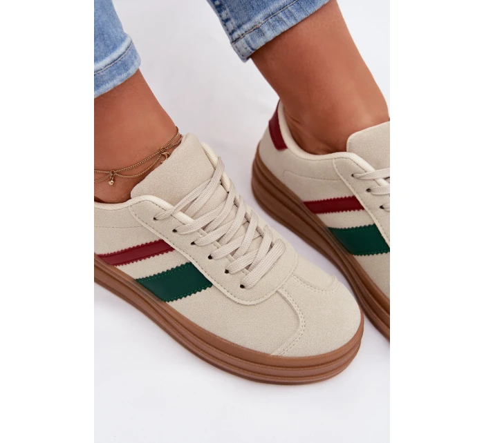 Dámské tenisky na platformě Béžové Janivelle Dámské tenisky na platformě Béžové Janivelle