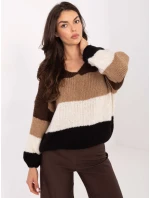 Sweter MI SW model 21365578 brązowy - FPrice Sweter MI SW model 21365578 brązowy - FPrice