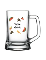 Personalizovaná pivní sklenice s letním mixem 