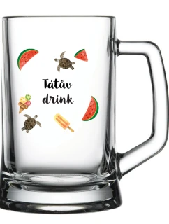 Personalizovaná pivní sklenice s letním mixem 