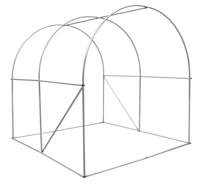 ZAHRADNÍ TUNEL 200x200x200 cm PE KONSTRUKCE ZELENÁ OCEL