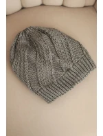 Dámská zimní čepice s vlnou tmavě šedá Dámská zimní čepice s vlnou tmavě šedá