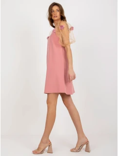 LK SK 506733 šaty.85 tmavě růžová