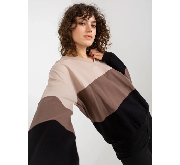 Mikina RV BL 8328.34X černá a béžová