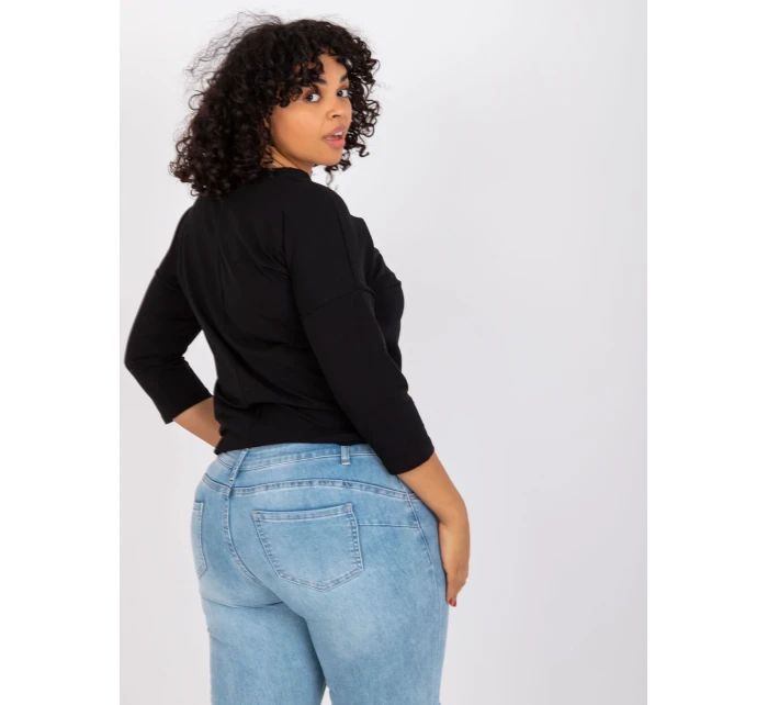 Bluzka RV BZ model 21126990 czarny - FPrice Bluzka RV BZ model 21126990 czarny - FPrice