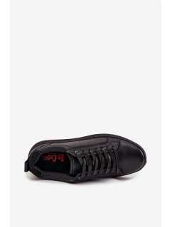 Pánské kožené tenisky Lee Cooper – černé