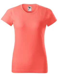 Basic tričko dámské korálová