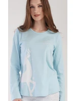 Dámské pyžamo dlouhé model 21764640 - Vienetta Dámské pyžamo dlouhé model 21764640 - Vienetta