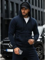 Pánská mikina na zip tmavě modrá BX2195 Pánská mikina na zip tmavě modrá BX2195