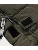 DŁUGA KURTKA PUCHOWA DAMSKA KHAKI model 21245119 - Ann Gissy