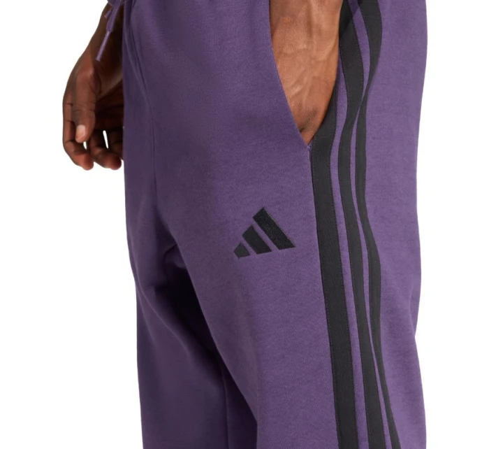 Pánské kalhoty adidas Essentials 3-Stripes Fleece purple JX0750