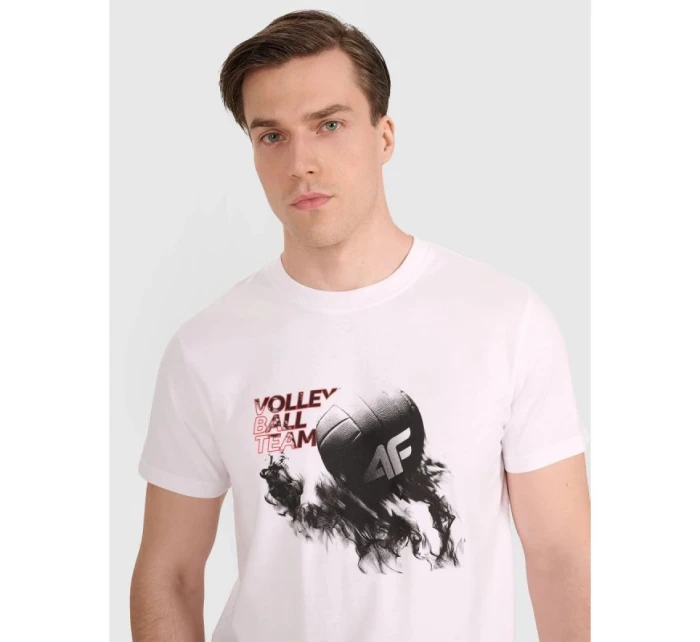 Pánské volejbalové tričko s potiskem model 21756914 - 4F Pánské volejbalové tričko s potiskem model 21756914 - 4F