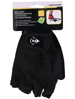 CYKLISTICKÉ RUKAVICE SENIOR ČERNÉ DUNLOP R.L
