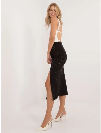 Sukně MI SD 25999.73 černá a stříbrná Sukně MI SD 25999.73 černá a stříbrná