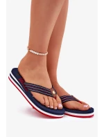 Dámské žabky na klínku Big Star – tmavě modré Dámské žabky na klínku Big Star – tmavě modré