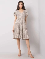Dámské volné šaty s volánkem awd0465 - FPrice